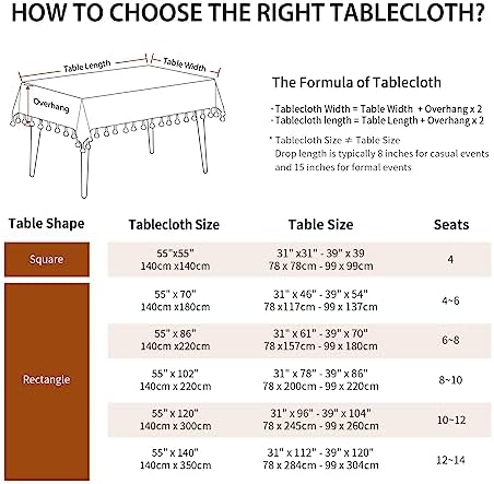 Deep Dream Tablecloth Waterproof Perfect for 4 55x55