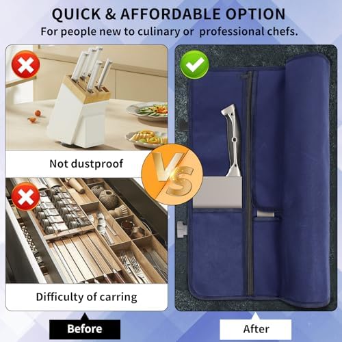 18-inch Waxed Canvas Chefs Knife Roll Bag