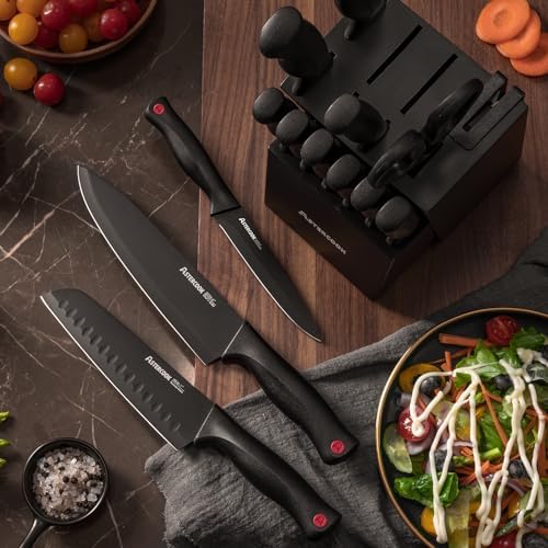 15-Piece Stainless Steel Knife Set for Home Use