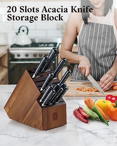 Acacia Wood Knife Block by Cook N Home