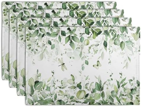 Sage Green Leaf Placemats