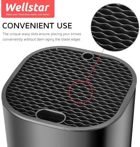 WELLSTAR Universal Knife Block for Kitchen Storage