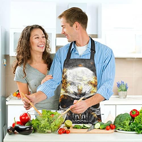 ALAZA Waterproof Apron Set with Pockets for Cooking