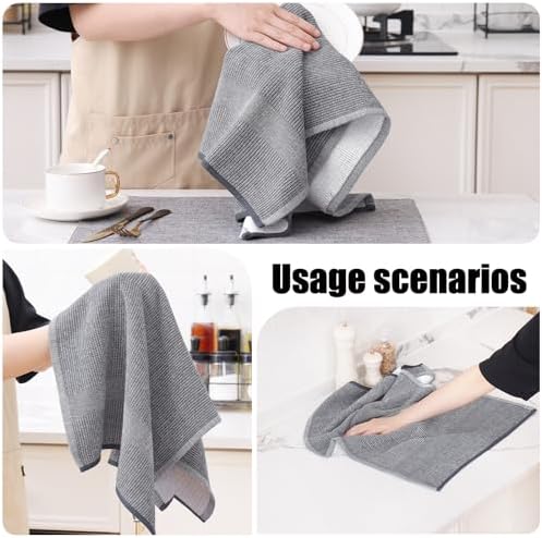 Homaxy Premium Kitchen Towels 18x28 inch 6-Pack