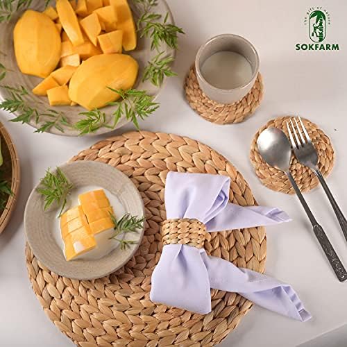 Rustic Farmhouse Napkin Rings - Set of 12