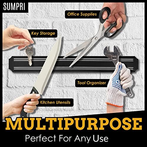 SUMPRI Magnetic Knife Holder Strip for Wall Set of 2 15 inch