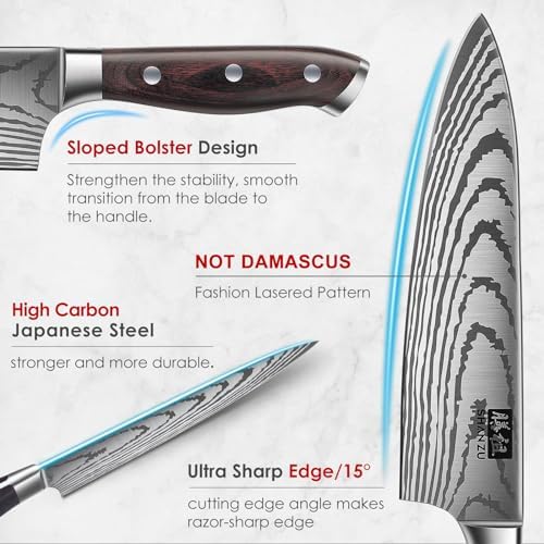 SHAN ZU Japanese Steel Knife Set