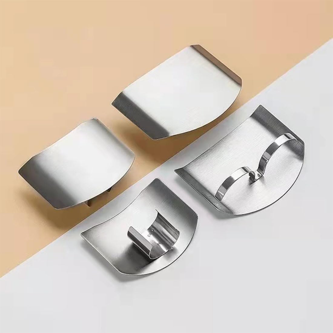 Dengwang Stainless Steel Finger Guards Ergonomic Design Two-Finger Protection