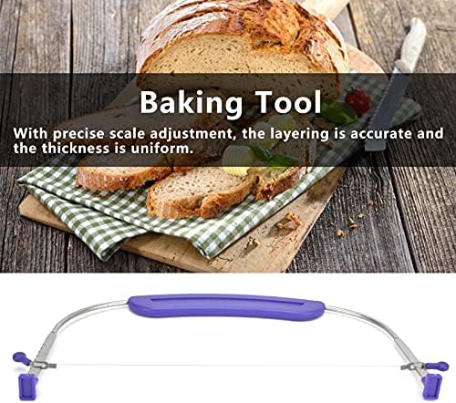 Adjustable Professional Cake Slicer with Anti-Slip Handles Stainless Steel for Bakers