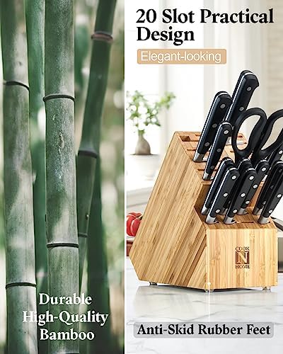 Sleek Versatile Kitchen Knife Storage Block