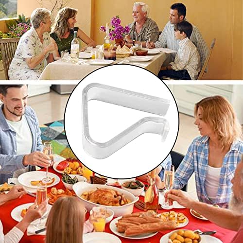 24 Transparent Plastic Tablecloth Clips Set for Home Outdoor