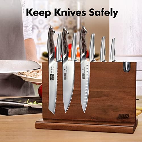 HOSHANHO Magnetic Knife Block 14x10 Inches 1