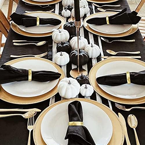 Sturdy 4-Piece Gold Napkin Ring Set for Weddings Banquets