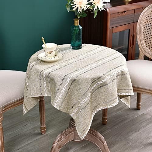 Stylish Rustic Tablecloth Yellow 36x36 inch