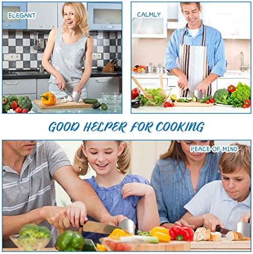 Patelai 6-Piece Adjustable Finger Guards for Stainless Steel Slicing