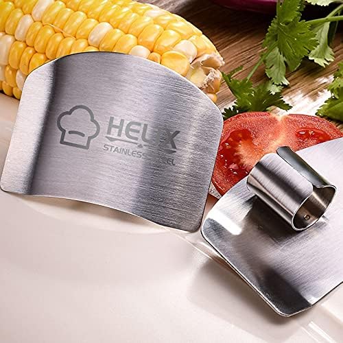 3-Piece Stainless Steel Finger Guards for Kitchen Use