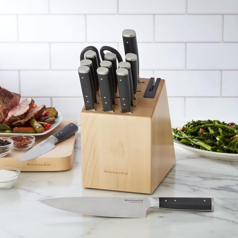 KitchenAid 14-Piece Knife Block Set with Sharpener