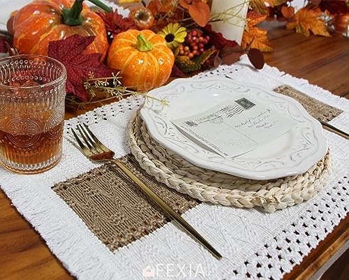 FEXIA Boho Fall Placemats Set
