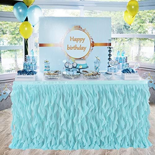 Mint Green Tutu Table Skirt for Mermaid Parties