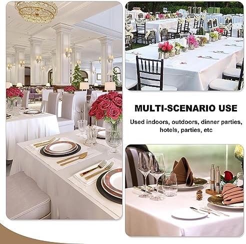 Fitable White Tablecloths 70x120