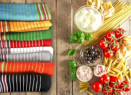 Bundled Ultra-Soft Cotton Cooking Towels for Home Use