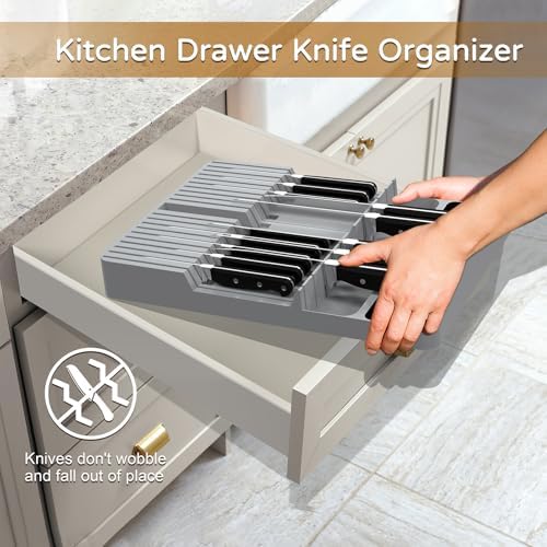 NIUXX Knife Organizer Ultimate Space-Saver for Your Kitchen Drawer