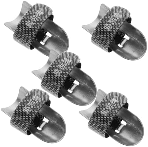 5PCS Stainless Steel Knives Set with Finger Protectors for Chopping Guards