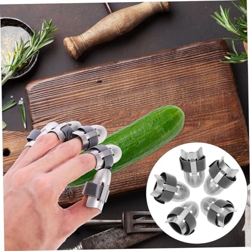 3pc Stainless Steel Finger Guards for Cutting Food Kitchen Sewing Use TopperFun