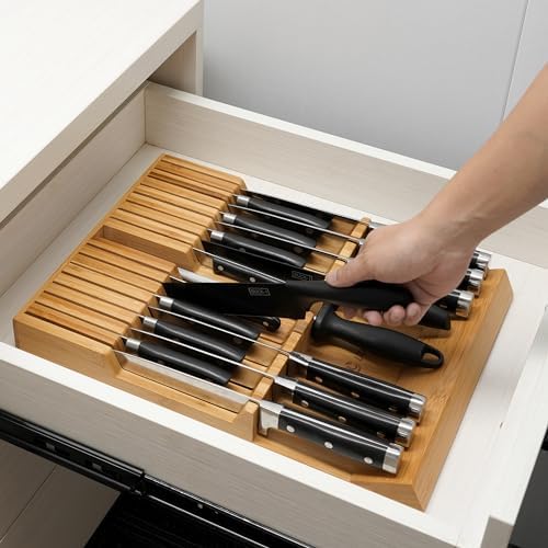 Utoplike In-Drawer Knife Block Set Reduces Clutter