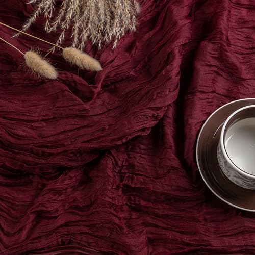 Burgundy 10ft Long Table Runner Pair