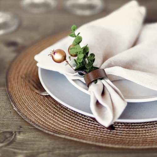 Set of 12 Napkin Rings Handmade Wooden Napkins Stand