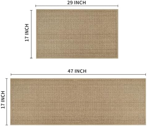 ArtoidMode Washable Non-Slip Kitchen Rugs Set