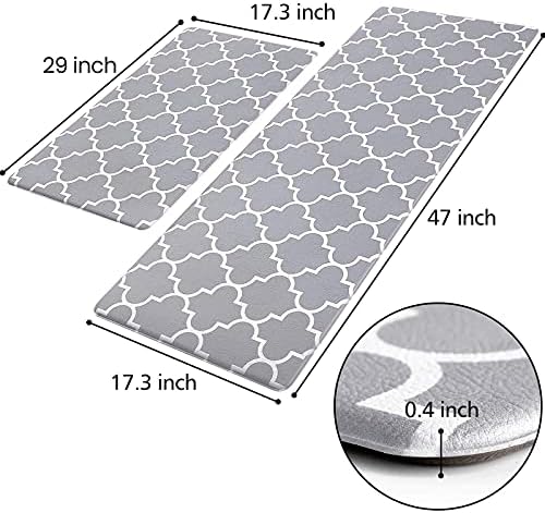 Durable Anti-Fatigue Kitchen Mats Set