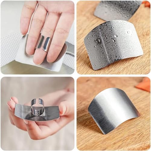 Dengwang Stainless Steel Finger Guards Ergonomic Design Two-Finger Protection