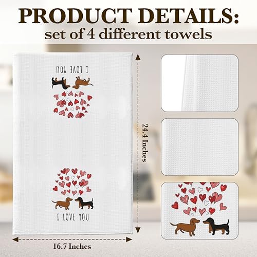 DETIHO Dog Kitchen Towels Set
