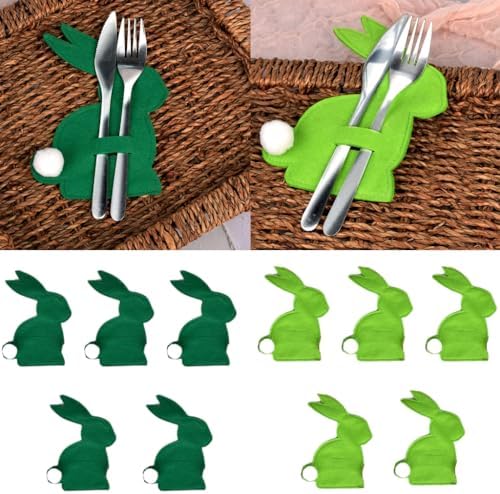 Comfy Rabbit-Shape Cutlery Holder Pack