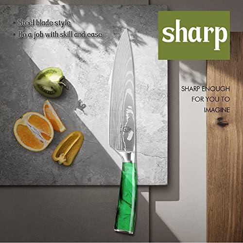FULLHI 14-Piece Knife Set Premium German Stainless Steel Kitchen Knives