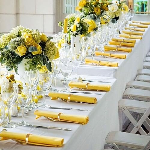 Sturdy 4-Piece Gold Napkin Ring Set for Weddings Banquets