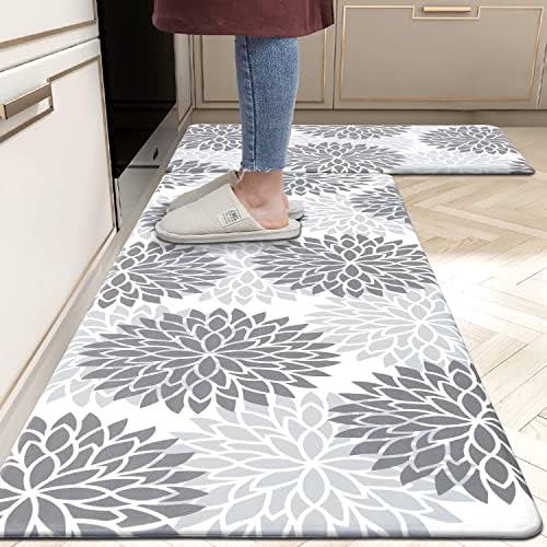 HEBE Anti Fatigue Kitchen Rugs Set for Kitchen and Home
