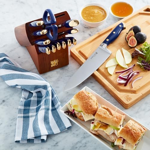 14-Piece Sabatier Knives Set Precision Cutting