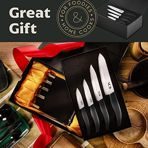 Vos 8-Inch Serrated Bread Knife with Protective Sheath Elegant Design