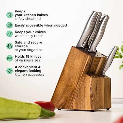 Coninx Acacia 15-Slot Knife Holder