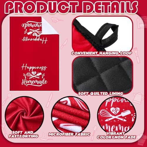 Sratte 6-Piece Kitchen Set Rustic Red