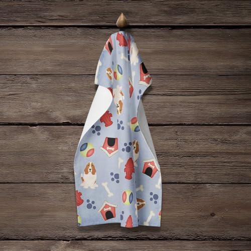 Carolines Treasures Basset Hound Kitchen Towels Dishcloths for Dogs