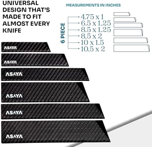 Asaya Professional Knife Edge Guards 6Pcs