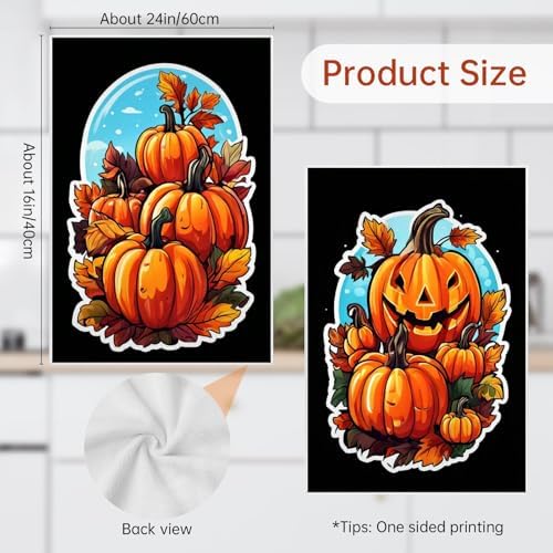 Fall Tea Towels Set 16x24 4-Pack