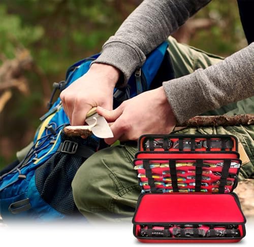 Perfect for USA - GWCASE 66 Pocket Knife Case with 88 Slots