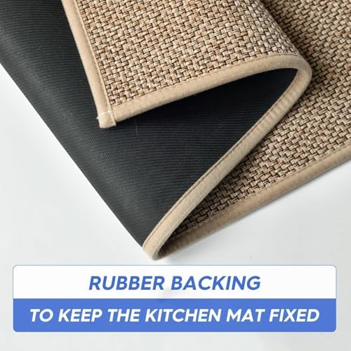 ArtoidMode Washable Non-Slip Kitchen Rugs Set