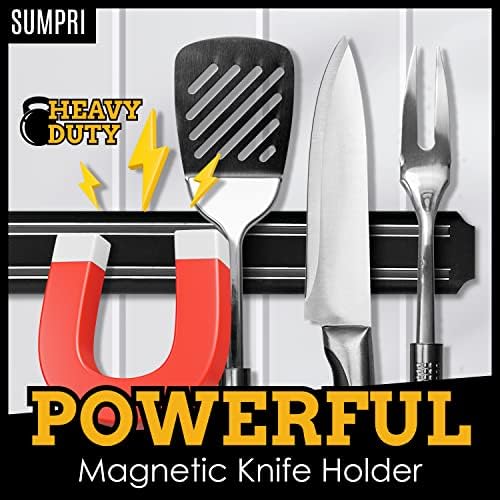 SUMPRI Magnetic Knife Holder Strip for Wall Set of 2 15 inch