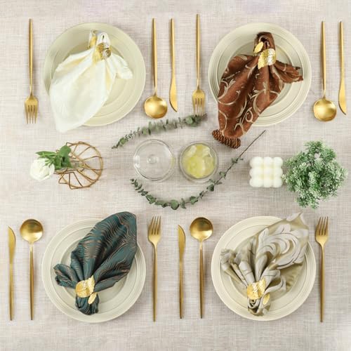 12-Piece Gold Napkin Rings Set for Home Events and Gifting